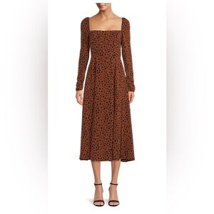 Lenon abstract flare dress